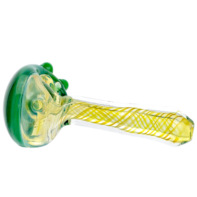 5" Solid Color Head Fume Swirl Hand Pipe
