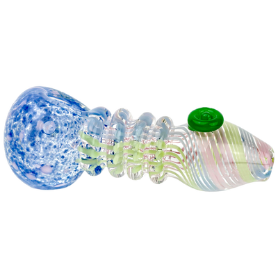 4.5" Color Frit & Spiral Maria Hand Pipe