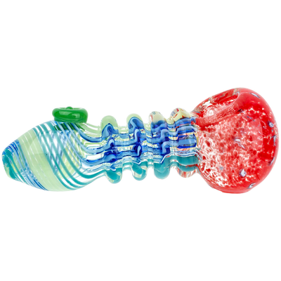 4.5" Color Frit & Spiral Maria Hand Pipe