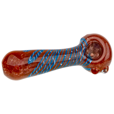 5" Color Frit & Linework Hand Pipe