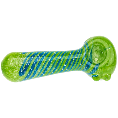 5" Color Frit & Linework Hand Pipe
