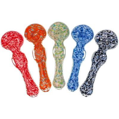 5.5" Multicolor Frit Square Hand Pipe