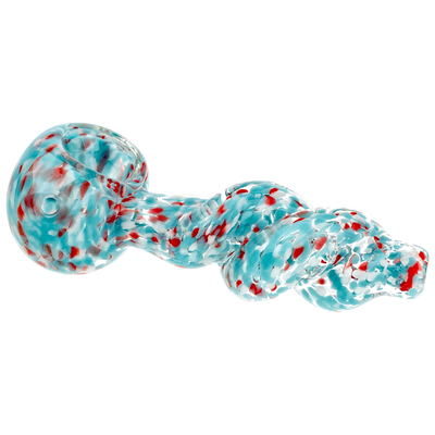 4" Multicolor Frit Twisted Hand Pipe