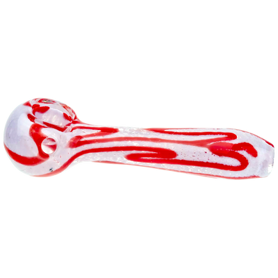 4" Frit w/ Color Squiggles Hand Pipe