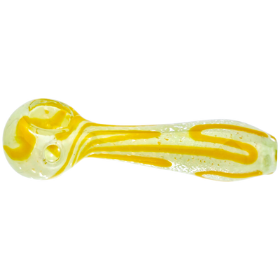 4" Frit w/ Color Squiggles Hand Pipe