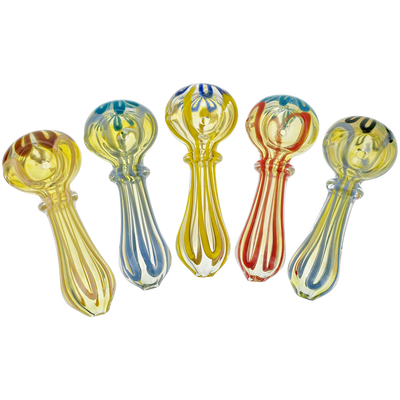 4" Fume Color Flower Maria Hand Pipe