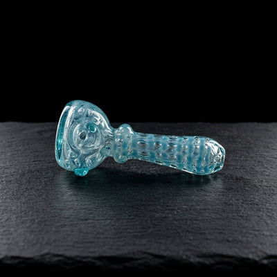 4.5" Wrap & Rake Bubble Trap Hand Pipe in Aqua