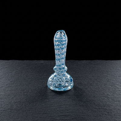 4.5" Wrap & Rake Bubble Trap Hand Pipe in Sky Blue