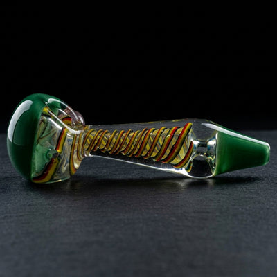 5" Fume Reduction Rasta Line Hand Pipe in Green
