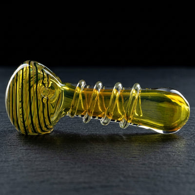5" Fume Threaded Body Hand Pipe in Yellow