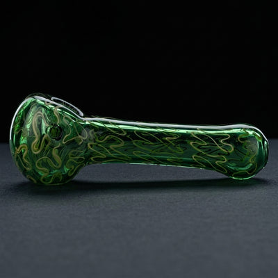 5" Color & Linework Hand Pipe in Green