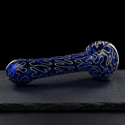 5" Color & Linework Hand Pipe in Blue