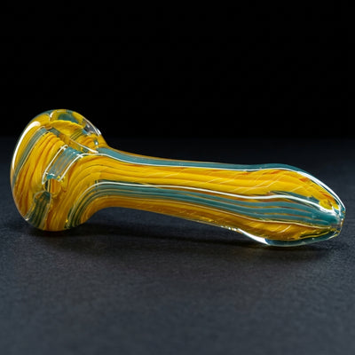 5" Multicolor Linework Hand Pipe in Yellow
