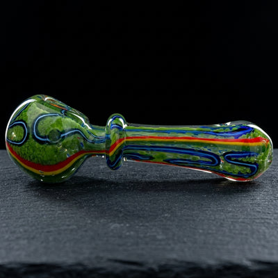 5" Frit Color Line Maria Hand Pipe in Green