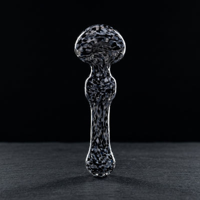 5.5" Multicolor Frit Square Hand Pipe in Black