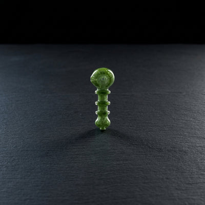 4" Frit Triple Maria Body Hand Pipe in Green