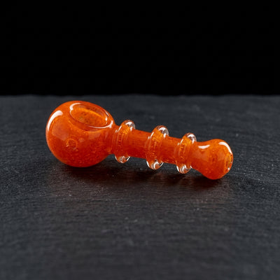 4" Frit Triple Maria Body Hand Pipe in Orange