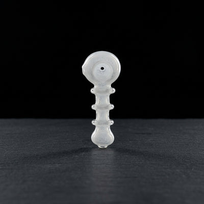 4" Frit Triple Maria Body Hand Pipe in White