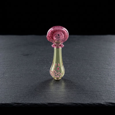 4" Frit Head Fume Maria Hand Pipe in Pink