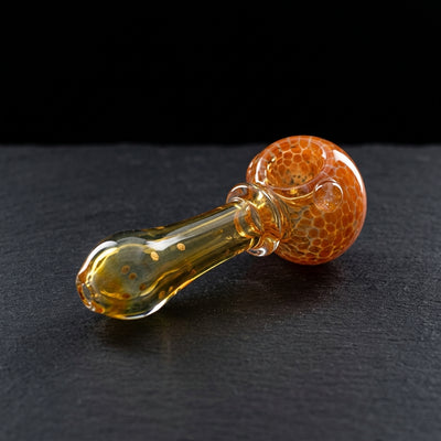 4" Frit Head Fume Maria Hand Pipe in Orange