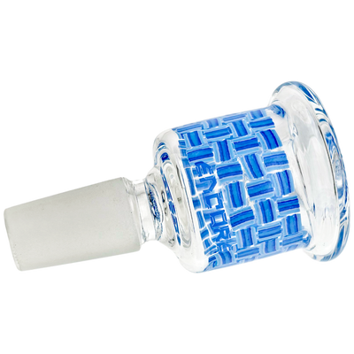 2.5" 14mm Basket Weave Decal Flower Bowl - detail view