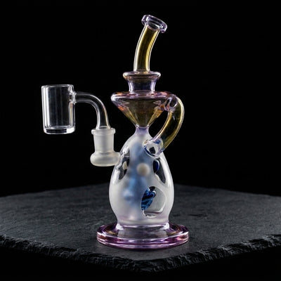 9" Encore Color w/ Color Yoshi Recycler on dark slate surface - Oil Slick Pad