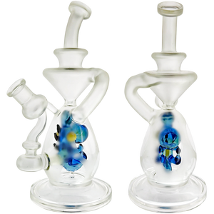9" Encore Clear w/ Color Yoshi Recycler (One Off)