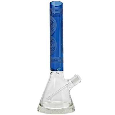 16" Encore Half Color Geometric Beaker