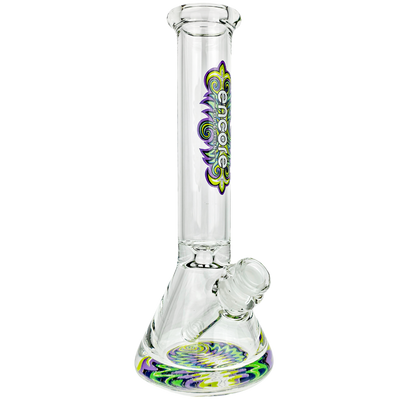 10" Encore Pounder w/ Reversal Decal Beaker - close-up view