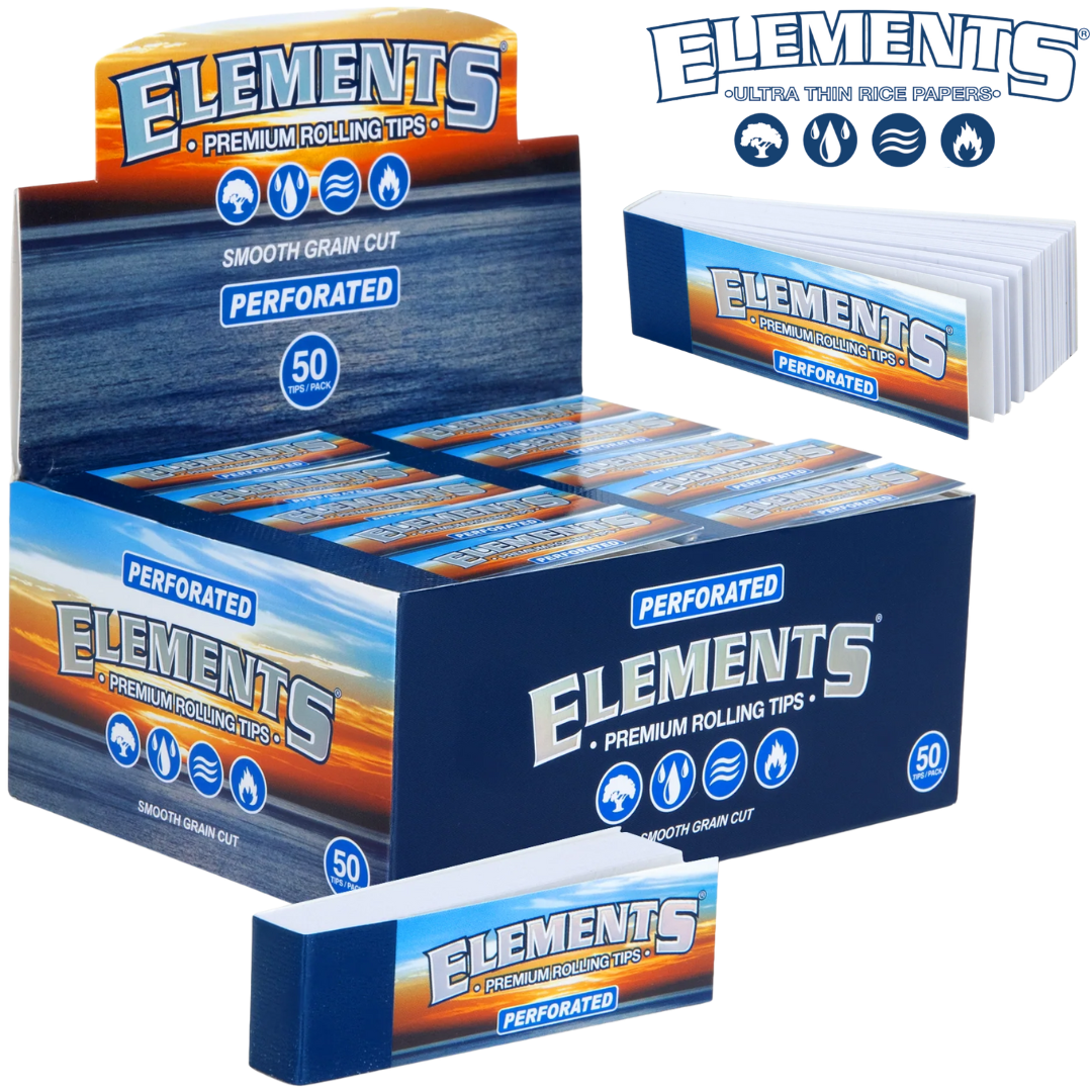 ELEMENTS CLASSIC PERFORATED ROLLUP TIPS 50BX