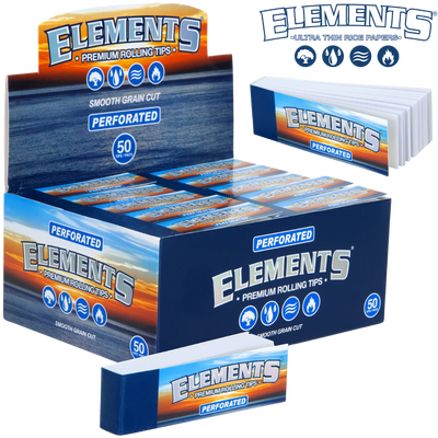 ELEMENTS CLASSIC PERFORATED ROLLUP TIPS 50BX