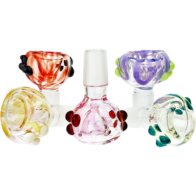 2″ 18MM ELEMENT COLOR AND FUME FLOWER BOWL – MADE IN USA