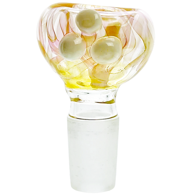 2″ 18MM ELEMENT COLOR AND FUME FLOWER BOWL – MADE IN USA