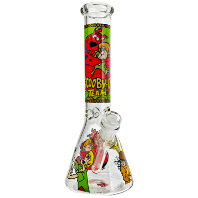 10" Mystery Hound Decal Beaker Bong