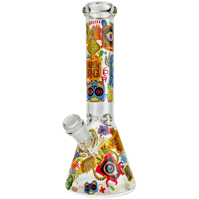 10" Assorted Monster Decal Beaker