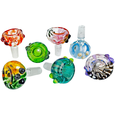 2″ 14MM ELEMENT COLOR AND FUME FLOWER BOWL – MADE IN USA