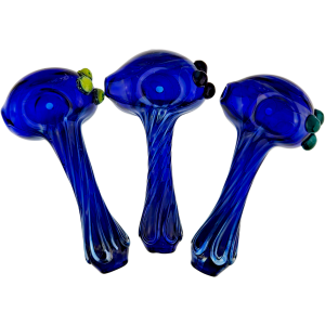 4″ ELEMENT BLUE SILVER FUME PIPE – MADE IN USA