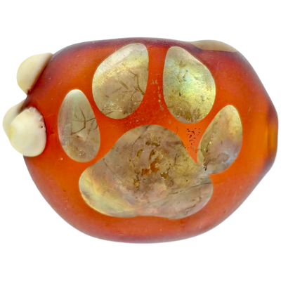 4" Element Dog Print Pipe - Made in USA - close-up view