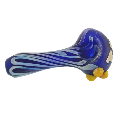 4" Element Huskies Hand Pipe - Made in USA - close-up view