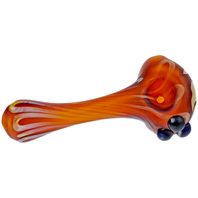 4" Element Zelda Hand Pipe - Made in USA - detail view