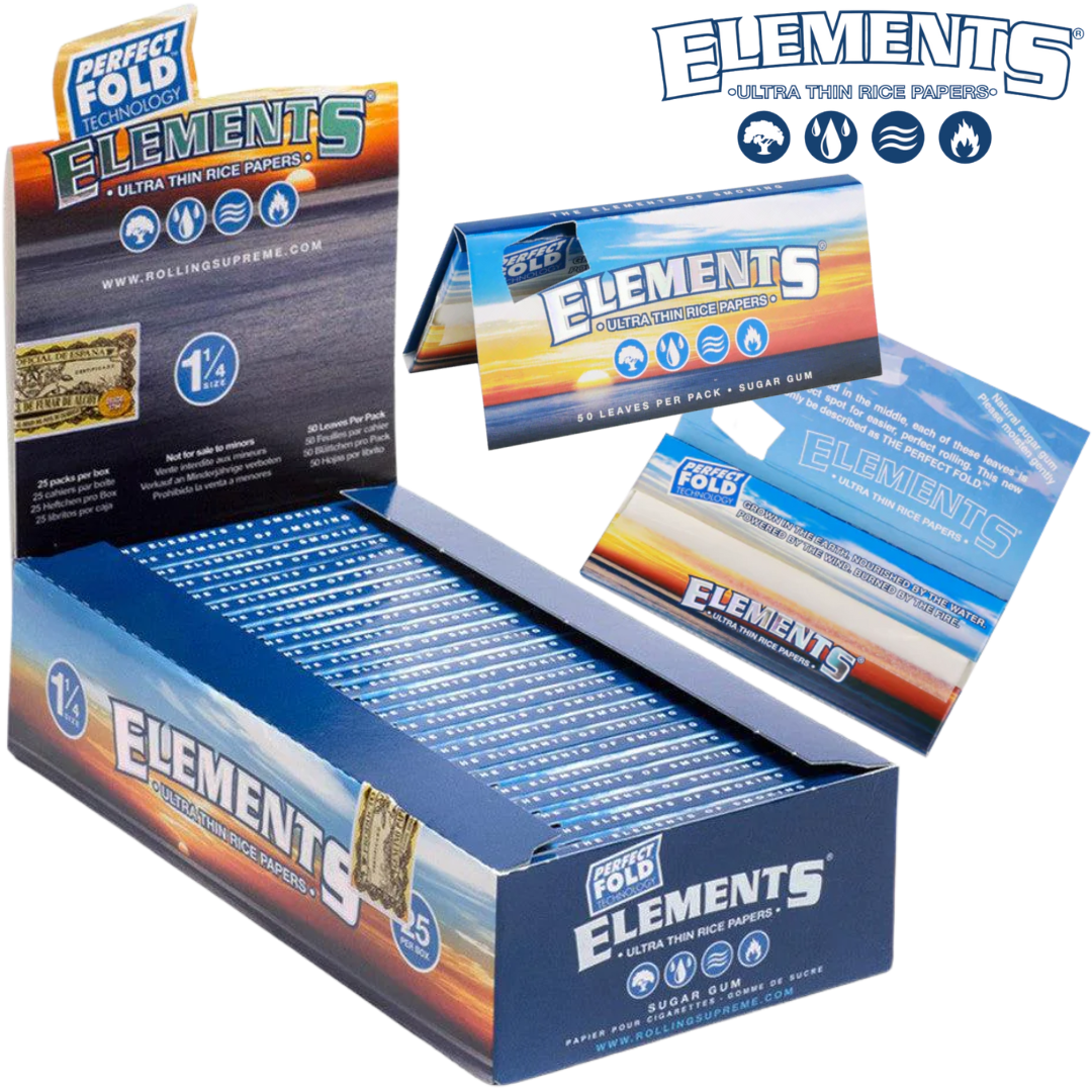 ELEMENTS 1 1/4 CLASSIC PERFECT FOLD PAPERS 25BX