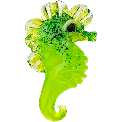 2″ ELI MAZET SEAHORSE GLASS PENDANT