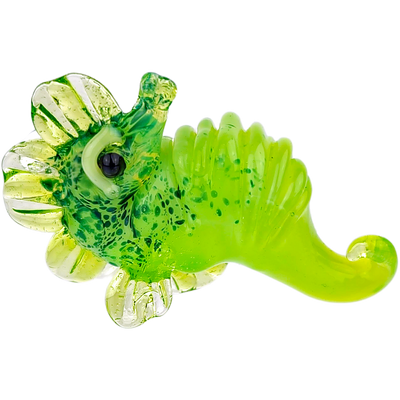2″ ELI MAZET SEAHORSE GLASS PENDANT