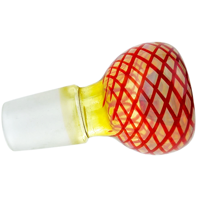 2″ 18mm Fume w/ Color Glass Flower Bowl