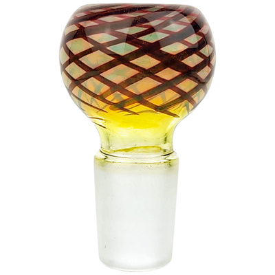 2″ 18mm Fume w/ Color Glass Flower Bowl