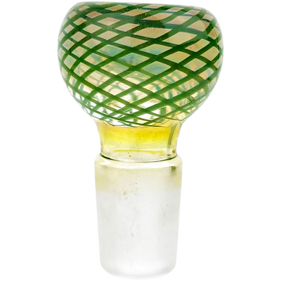 2″ 18mm Fume w/ Color Glass Flower Bowl