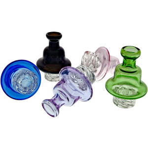 2″ CLEAR SPINNER W/ COLOR TOP CARB CAP