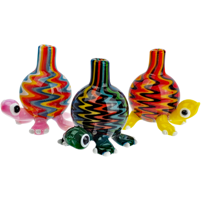 2" Cute Little Turtle w/ Wigwag Shell Carb Cap - photo 2