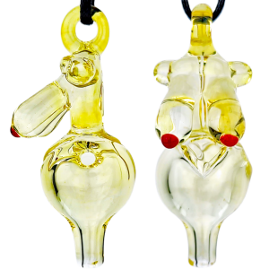 2.5″ FUME SEXY LADY GLASS CARB CAP PENDANT