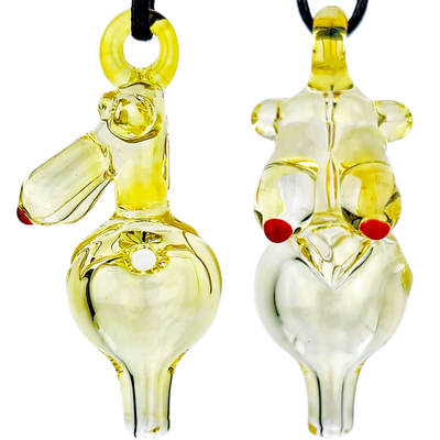 2.5″ FUME SEXY LADY GLASS CARB CAP PENDANT